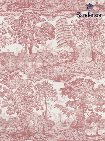 Sanderson Madder Rose Highgrove Highgrove Toile A4 Wallpaper Sample (V31816) | £1