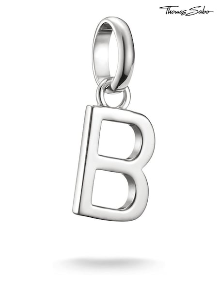 Silver - Thomas Sabo Charm Connect Letter B Pendant