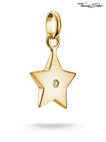 Thomas Sabo Gold Plated Charm Connect Star Pendent (V31924) | £55
