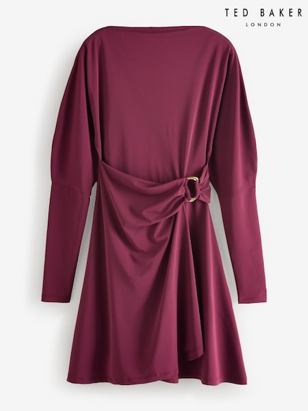 Ted Baker Red MAIRIEE - Wrap Jersey Mini Dress (V31935) | £149