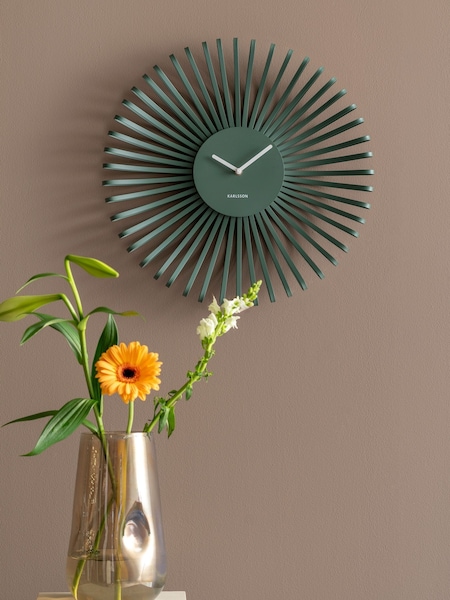 Present Time Jungle Green Polo Wall Clock (V31963) | £92
