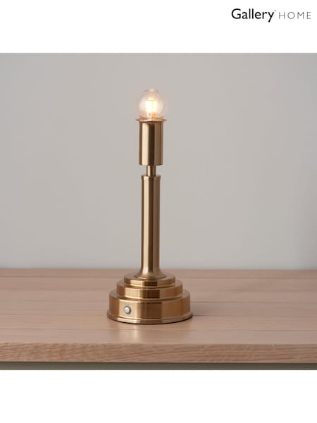 Gallery Home Brass Uma Rechargeable Table Lamp Base Brushed Brass (V31999) | £50