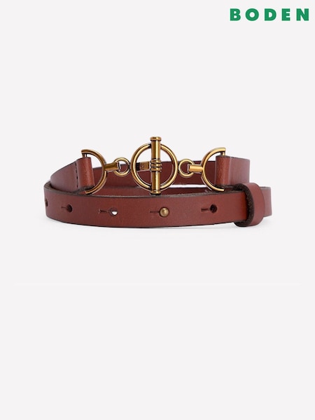 Boden Brown T-bar Ring Belt (V32620) | £49