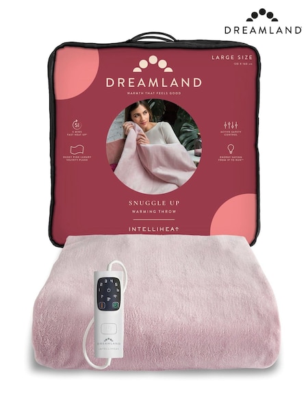Dreamland Pink Snuggle Up Electric Warming Throw (V32687) | £70