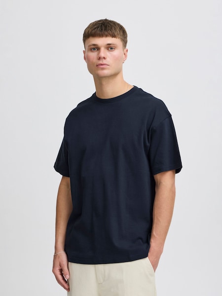 !Solid Blue Box Fit T-Shirt (V32850) | £25