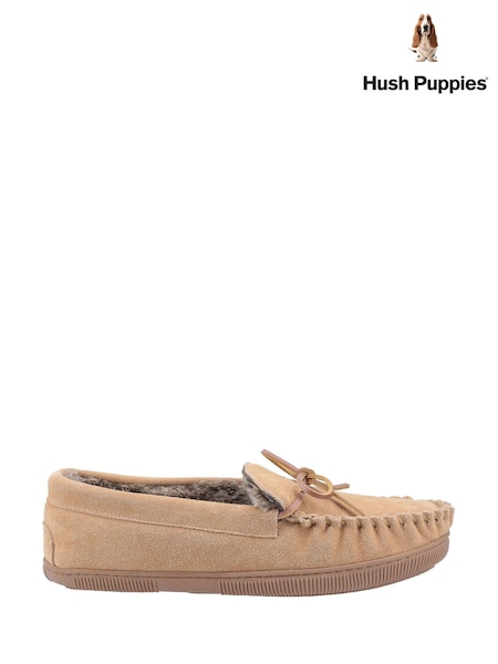 Hush Puppies Tan Brown Ace Slipper (V32872) | £45