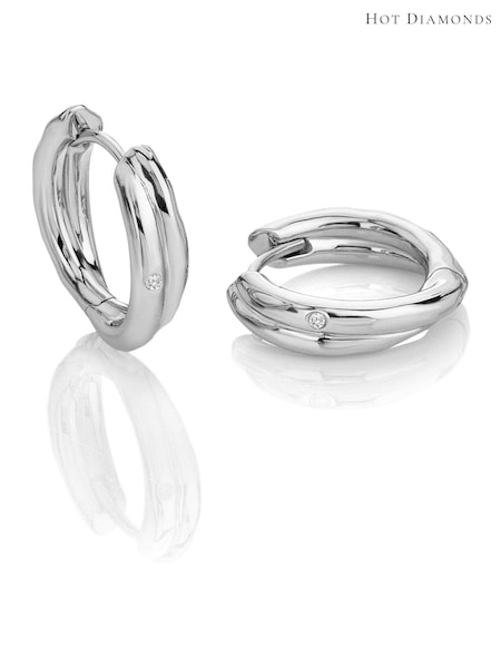 Hot Diamonds Sterling Silver Aura Hoop Earrings (V34011) | £85