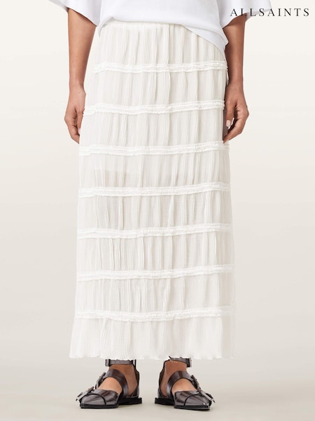AllSaints White Lila Skirt (V34487) | £159