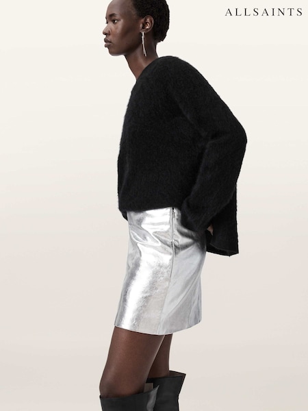 AllSaints Grey Renai Skirt (V34499) | £159