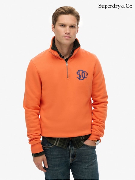 Superdry Orange SD&Co Neon Half Zip Track Top (V34777) | £60