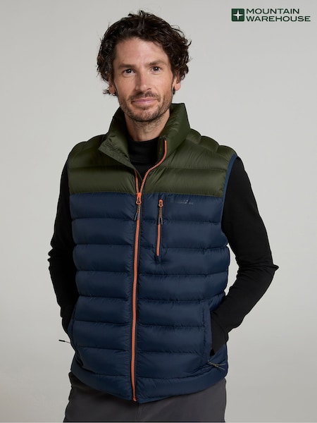 Mountain Warehouse Green Link Mens Water Resistant Padded Gilet (V34813) | £46