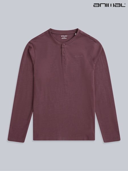 Animal Purple Noah Henley Top (V34852) | £35