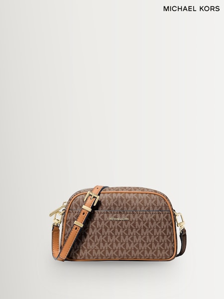 Michael Kors Brown/Acorn Jet Set Small Camera Cross-Body Bag (V35130) | £160