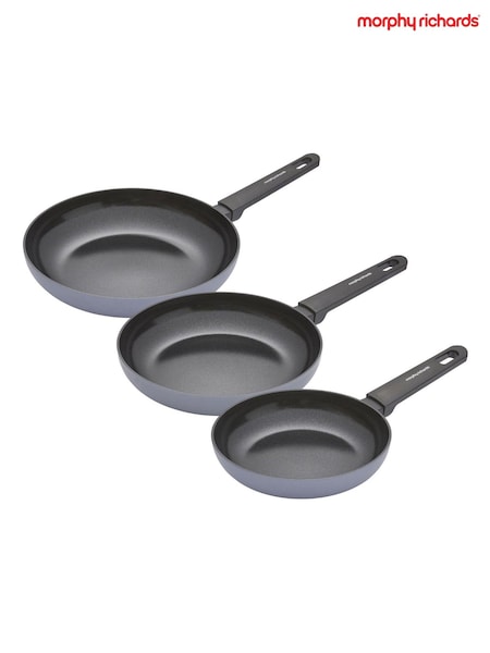 Morphy Richards Grey Aluminium Frying Pan Bundle (V35186) | £90