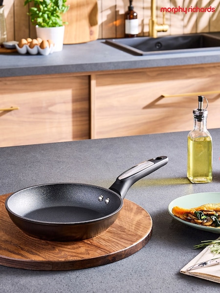 Morphy Richards Graphite Forged Aluminium Ceramica Black Frying Pan Bundle (V35189) | £45