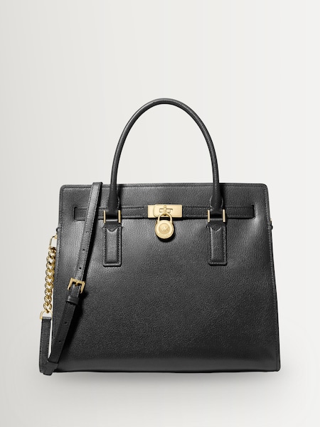 Michael Kors Black Hamilton Moderne Large Satchel Bag (V35549) | £325