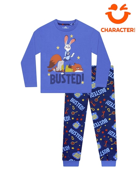 Character Blue Disney Zootropolis Pyjamas Judy Hopps And Nick Wilde (V35614) | £19
