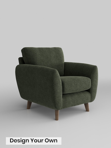 Boucle Chenille/Dark Moss Green Wilson (V35627) | £550