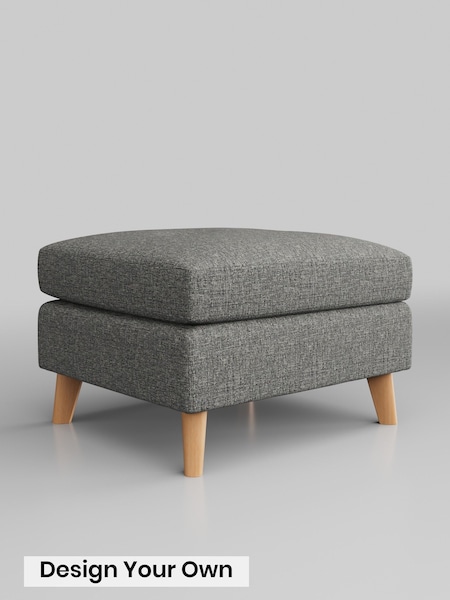 Chunky Boucle Easy Clean/Mid Grey Wilson Buttoned Back (V35784) | £350