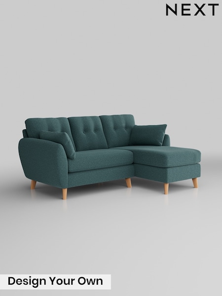 Chunky Chenille/Mid Teal Green Wilson Buttoned Back (V35786) | £1,575