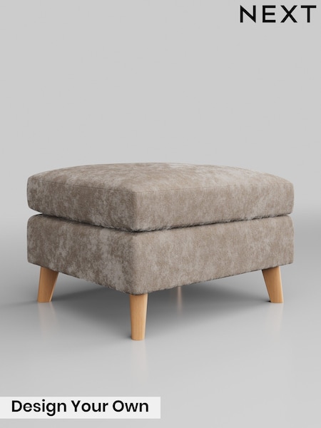 Distressed Velour/Mid Natural Wilson Buttoned Back (V35815) | £350