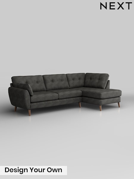 Monza Faux Leather Easy Clean/Dark Grey Wilson Buttoned Back (V35828) | £1,775