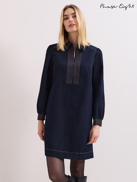 Phase Eight Blue Gabi Denim Dress (V36064) | £99