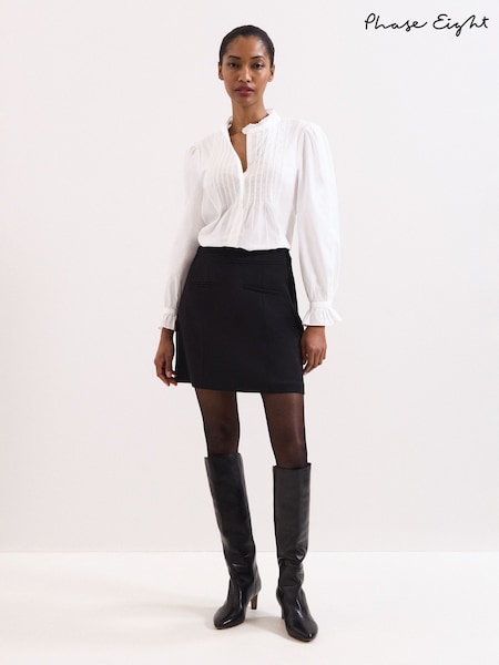 Phase Eight Black Danni Mini Skirt (V36074) | £65