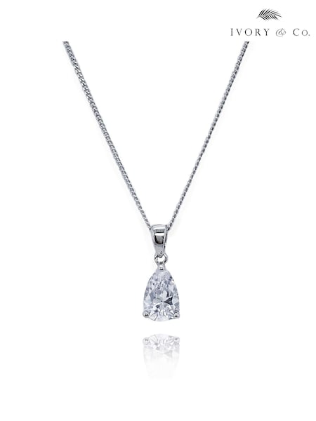 Ivory & Co Silver Tone Vanderbilt Pendant Necklace (V36086) | £25