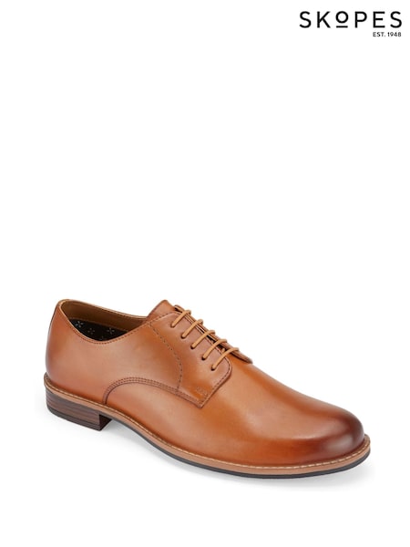 Skopes Brown Plain Derby Shoes (V36275) | £75