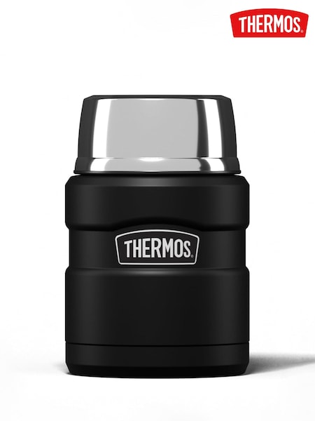 Thermos Matt Black Stainless King Food Flask (V36330) | £25