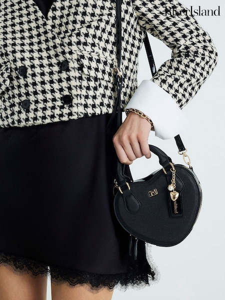 River Island Black Heart Cross-Body Bag (V36340) | £34