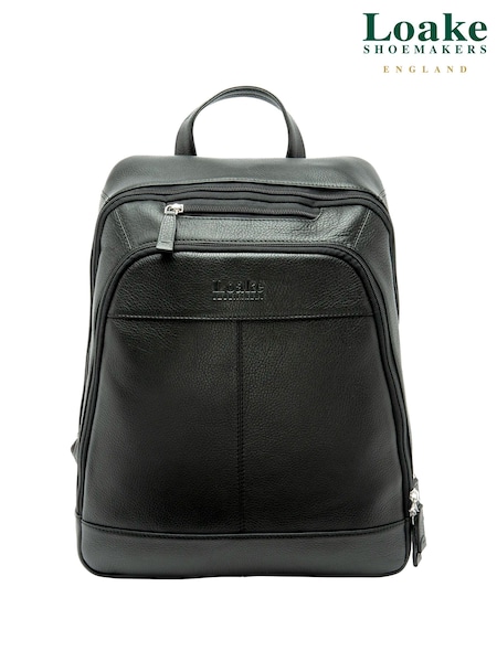 Loake Leather Rucksack Black Bag (V36525) | £150