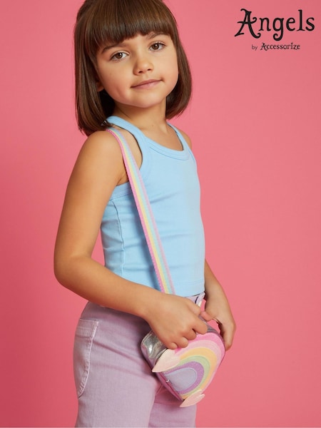 Angels By Accessorize Pink Rainbow Cross-Body Bag (V36541) | £14