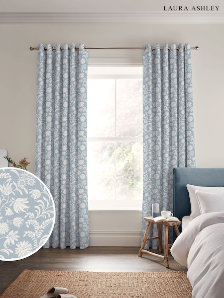 Laura Ashley Pale Blue Hemingway Made to Measure (V36596) | £100