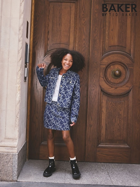 Denim - Baker By Ted Baker Monogram Bow Denim Jacket & Skirt Co-ord