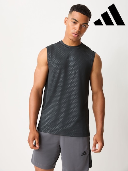 Black - Regular Adidas D4t Primelift 3 Stripes Tank
