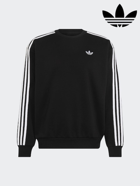 Black - Regular Adidas Originals Crew Neck Sweat Top