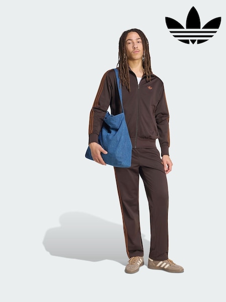 Brown - Regular Adidas Originals Firebird Track Pants