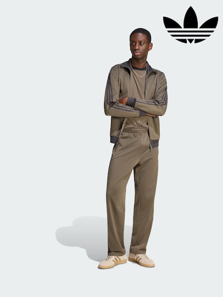 Khaki - Regular Adidas Originals Firebird Track Pants