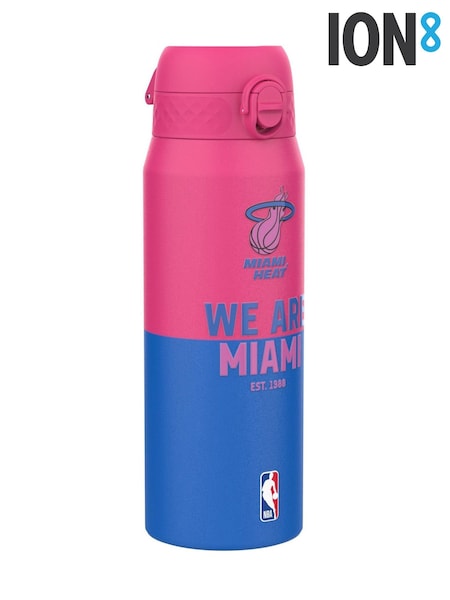 Ion8 Pink NBA Miami Heat Insulated Steel Water Bottle 750ml (V37028) | £30