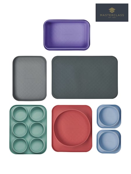 Masterclass 7 Piece Multicolour Silicone Bakeware Set (V39345) | £50