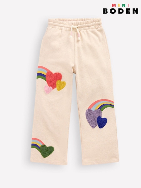 Cream Bobbie Appliqué Joggers (V39385) | £27 - £32