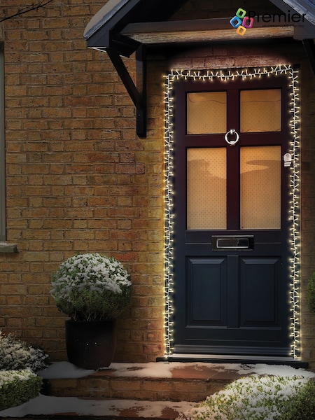 Premier Decorations Ltd Warm White 440 LED Supabright Door Garland (V39775) | £20