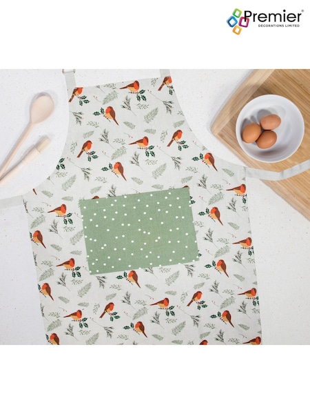 Premier Decorations Ltd Adult Robin Spot Apron (V39781) | £14