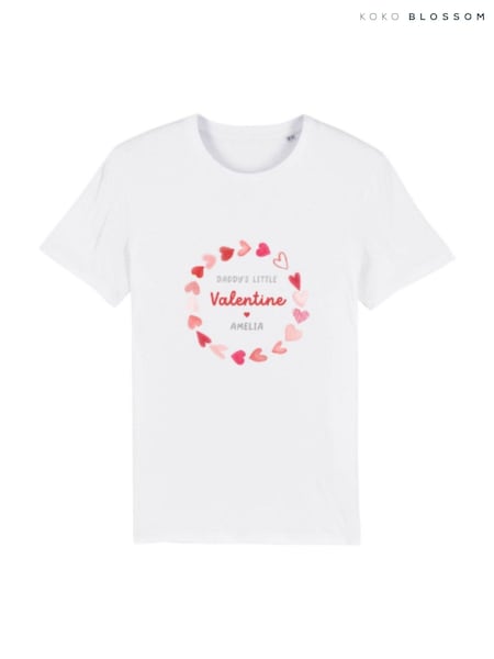 Personalised Little Valentine T-Shirt by Koko Blossom (V40289) | £22