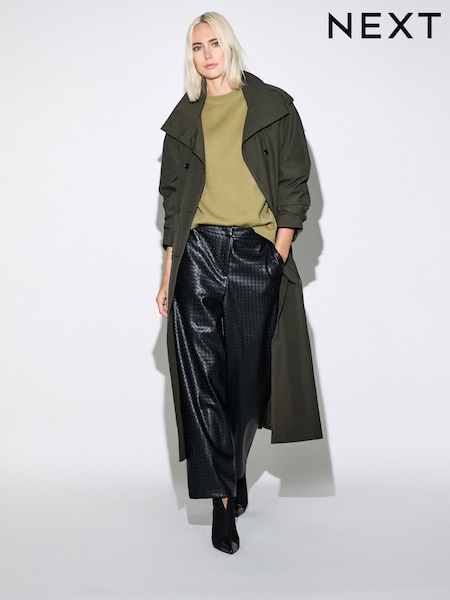 Khaki Green - Shower Resistant Trench Coat