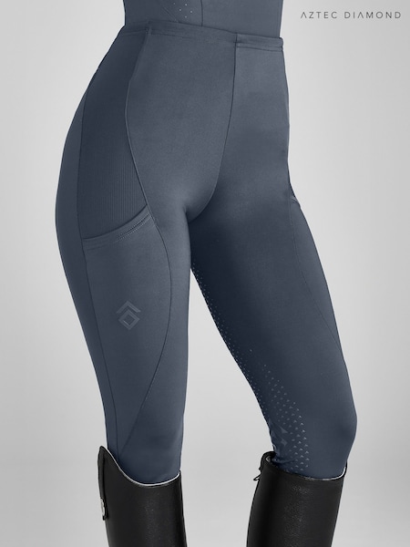 Aztec Diamond Blue Core Full Seat Leggings (V40779) | £60
