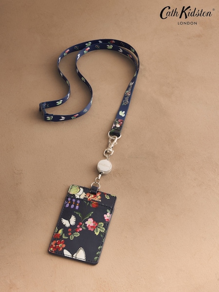 Navy Butterfly Bloom - Cath Kidston Lanyard Bag