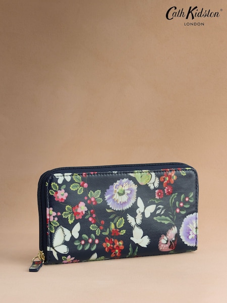 Navy Butterfly Bloom - Cath Kidston Continental Wallet